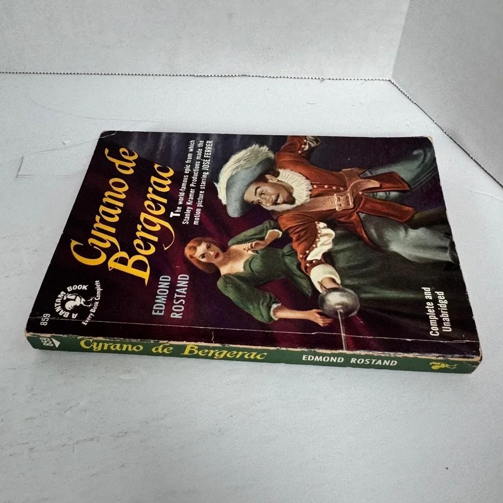 Cyrano de Bergerac Edmond Rostand 1950 Bantam 1st Printing Paperback Play